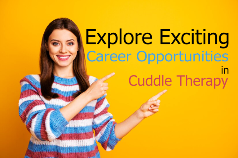 An informative image highlighting exciting career opportunities in cuddle therapy in Australia, with a focus on the growing demand and potential in 2025.