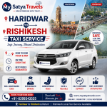 Agra to Rishikesh Taxi Service by My Satya Travels