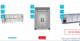 commercial 2 door fridge