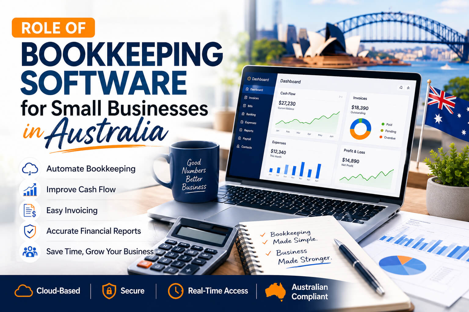 Role of Bookkeeping Software for Small Businesses in Australia