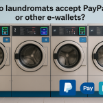 Do laundromats accept PayPal or other e-wallets?